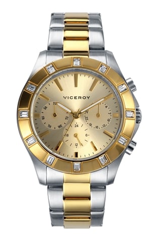 VICEROY Zweifarbige Edelstahl-Chronographenuhr