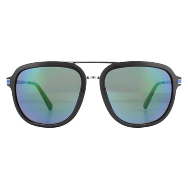 Guess Sonnenbrille GU6965 01C Shiny Black Blau Blau Spiegel