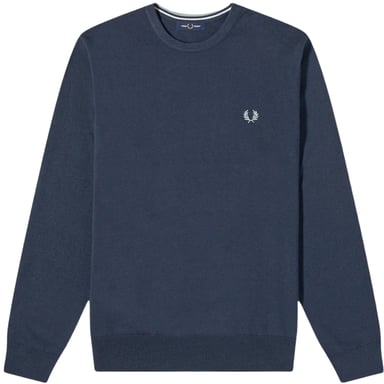 Fred Perry – Klassischer Pullover mit V-Ausschnitt in Marineblau