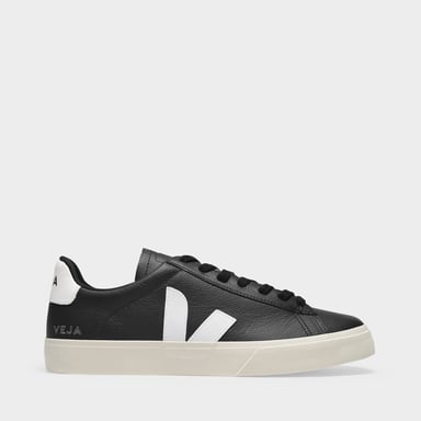 Sneakers Campo aus schwarzem und weißem Leder Chromefree