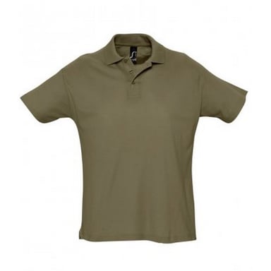 SOLS Herren Sommer II Pique Kurzarm-Poloshirt (Armee)