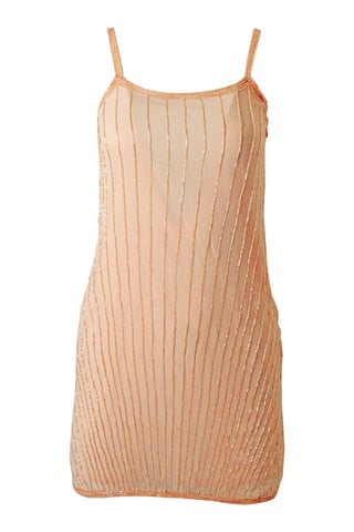 Sequin Striped Strappy Dress