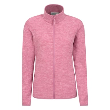 Mountain Warehouse Damen/Damen Snowdon II Melange Full Zip Fleece Jacke (Rosa)