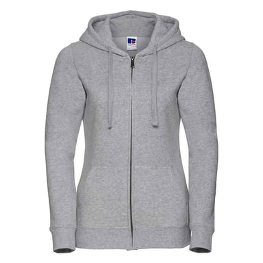 Russell - "Authentic" Kapuzenpullover Durchgehender Reißverschluss für Damen (Helle Oxfordfarbe)