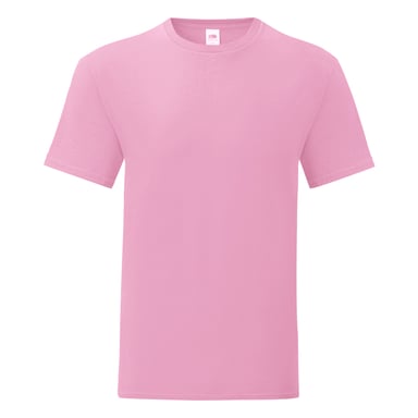 Fruit Of The Loom Herren T-Shirt Iconic (Blassrosa)