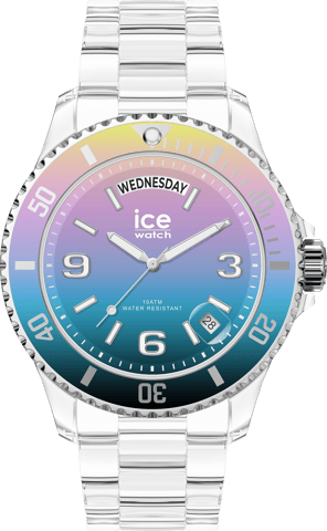 Ice Watch Ice Clear Sunset - Digitalism Transparent Unisex Armbanduhr 021434 - M