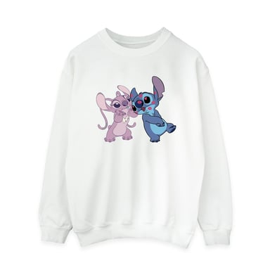 Disney Damen/Lilo & Stitch Kisses Sweatshirt (Weiß)