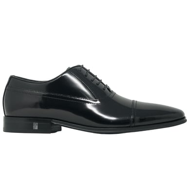 Versace Collection Oxford Leder Schwarz Schuhe