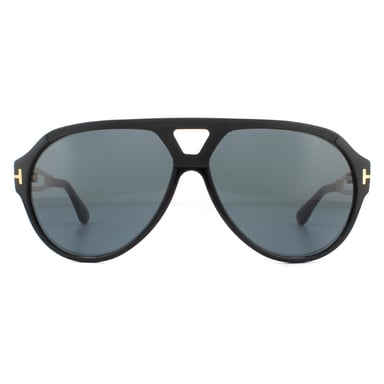 Tom Ford Sonnenbrille Paul FT0778 01A Glänzend Schwarz Rauchen