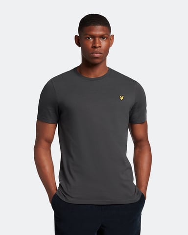 Lyle & Scott Einfarbiges T-Shirt in Grau