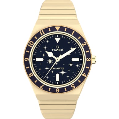 Timex Q Celestial Damen Gold Uhr TW2V53600