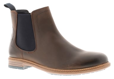 Hush Puppies Justin Chelsea Braune Herrenstiefel Aus Leder