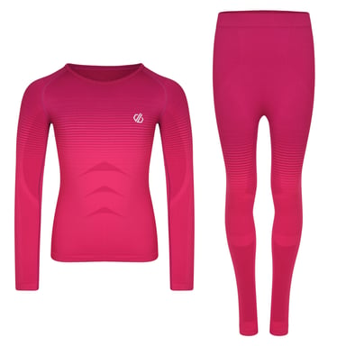 Dare 2B Kinder In The Zone Base Layer Set (Pink Gradient)