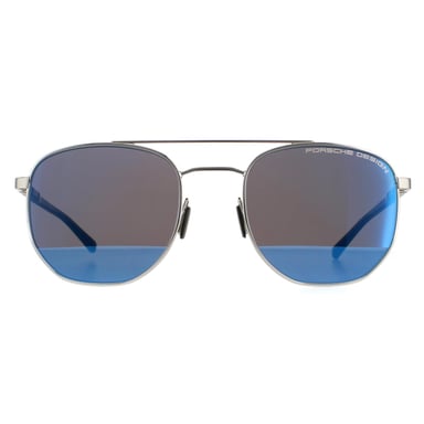 Porsche Design Runde Herren Palladium starke dunkelblau Spiegel P8695