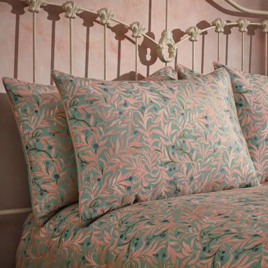 EW von Edinburgh Weavers Malory Botanisches Luxus-Baumwoll-Kissenbezug-Paar