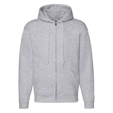 Fruit of the Loom Unisex Erwachsene Premium Full Zip Hoodie (Heather Grey)