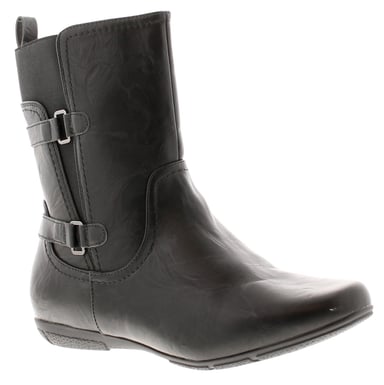 Platino Suki Womens Ankle Boots Black