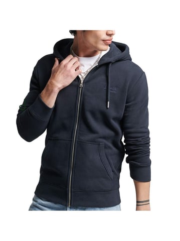 Superdry Bio-Baumwolle Vintage Logo bestickt Zip Hoodie