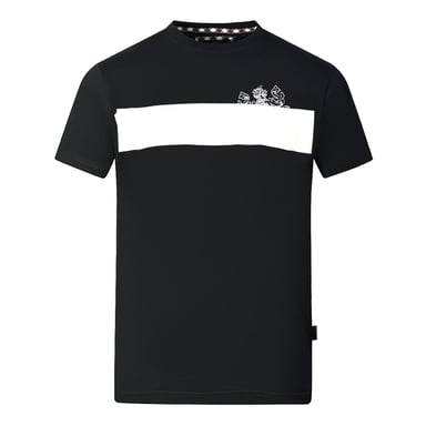 Aquascutum Block Aldis Logo Schwarzes T-Shirt