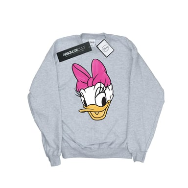 Disney Damen/Damen Daisy Duck Kopf gemalt Sweatshirt (Heather Grey)