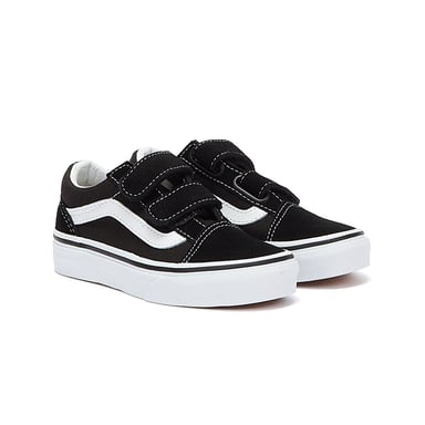 Vans Kinder Schwarz/Weiß Old Skool Turnschuhe
