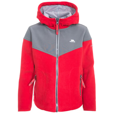 Trespass Jungen Fleecejacke Bieber mit Kapuze (Rot)