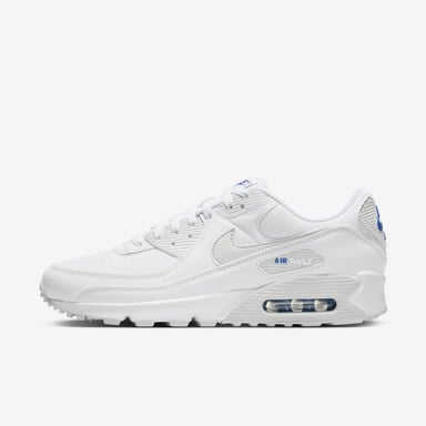 Nike Air Max 90 Herren Turnschuhe in Weiß/Photon Dust/Game Royal