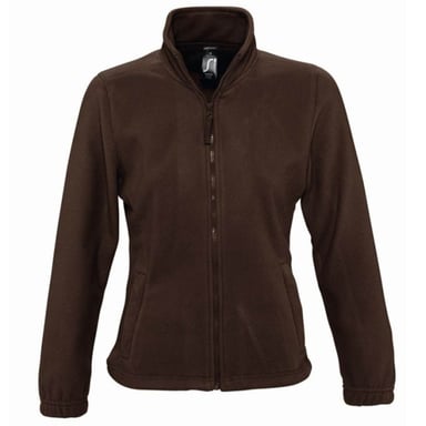 SOLS Womens/Ladies North Full Zip Fleece Jacke (Dark Chocolate)