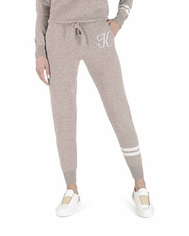 Pantalon De Survãªtement En Cachemire Crown Of Edinburgh Morningside Camel K