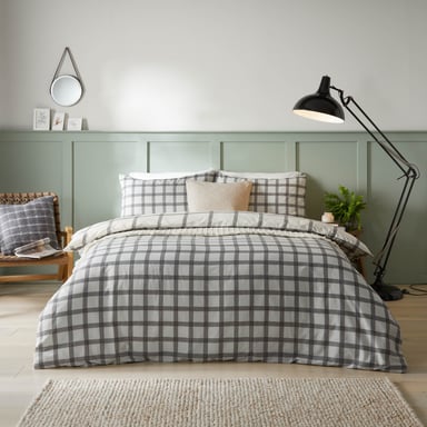 furn. Canberra Check Bettbezug-Set