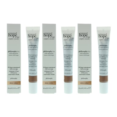 Philosophy 24-Hour Waterproof Full Coverage Concealer 10ml - 9.5 Cocoa x 3