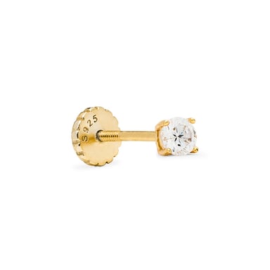 Piercing Luxenter, Dali Sterling Silber 925 und Brillant Zirkonia in 18 Karat Gelbgold verarbeitet