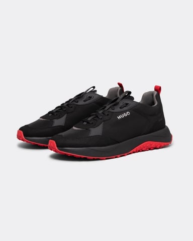 HUGO Kane Runn Mens Mixed-Material Trainers With EVA Rubber Outsole NOS
