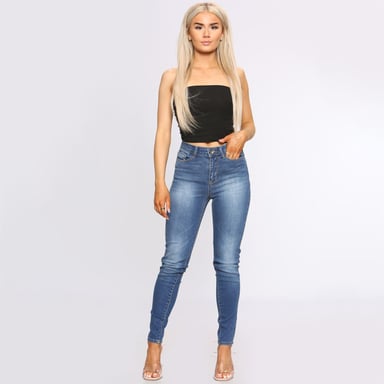 Damen Skinny Slim Fit Denim Jeans| Enzo Designer Womenswear
