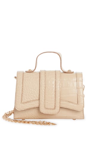 Beige Umhängetasche