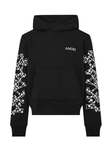 Amiri Checkered Bones Hoodie in Schwarz