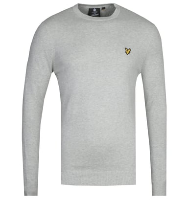 Ein unverzichtbares Modell von Lyle & Scott für diese Saison. Der Lyle & Scott Light Grey Marl Cotton Merino Sweater ist aus reiner Baumwolle gefertigt und mit einem Rundhalsausschnitt und gerippten Abschlüssen ausgestattet. Dieser Sweater ist vielseitig