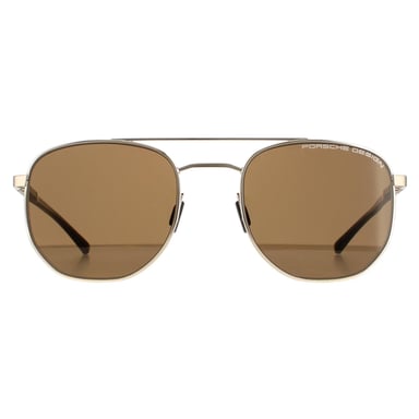 Porsche Design Rund Herren Gold Braun Ar Komfort Blau P8695