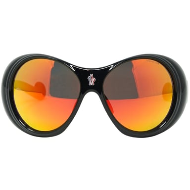 Moncler ML0148 01C 64 Schwarze Sonnenbrille