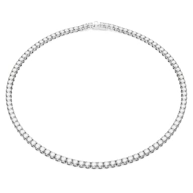 Swarovski 'Matrix' Damen Halskette aus Basismetall - Silber 5681796