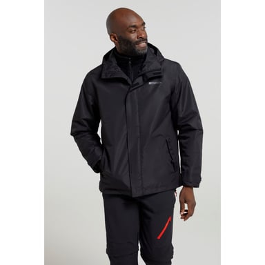 Mountain Warehouse Herren Fell II 3 in 1 Jacke (Schwarz)