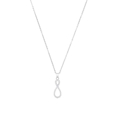 Amor Chaîne avec pendentif pour dames, argent sterling 925, zircons cubiques infinis