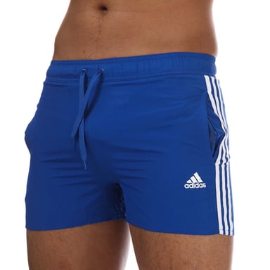 Short bain 3 bain CLX adidas Pour Homme en Bleu Roi