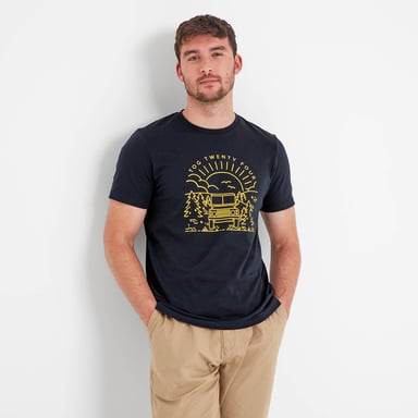 Fowler Mens T-Shirt Dark Indigo