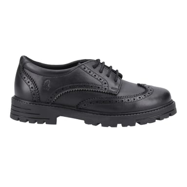 Hush Puppies - Mädchen Schul-Uniform-Schuhe "Maxine", Leder (Schwarz)