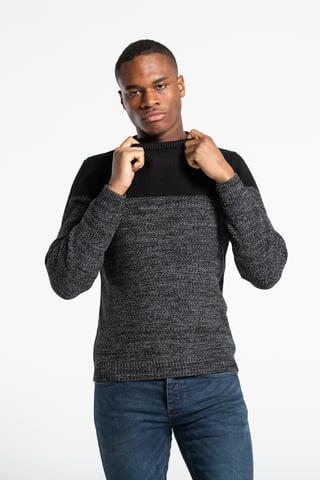 Colour Block Crew Neck Jumper