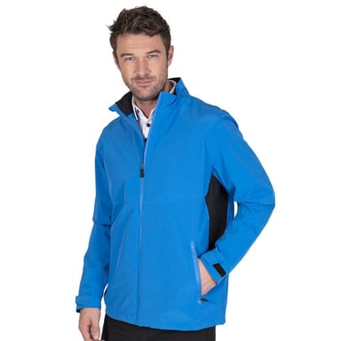Island Green - Jacke, wasserfest für Herren - Emblem (Türkis/Schwarz)