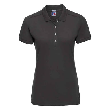 Russell - Poloshirt Stretch für Damen (Schwarz)