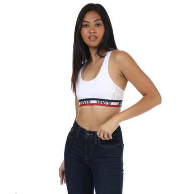 Brassière Sporty Levis Pour Femme en Blanc