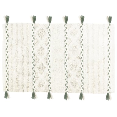 Quastendiamant geflochtene Baumwolle Tufted rutschfeste Badmatte